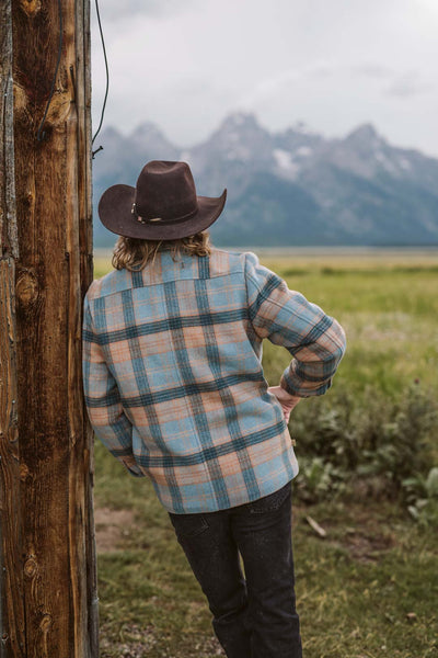 Wesley Wool Jacket | Sky Valley Plaid - Buffalo Jackson Trading Co.