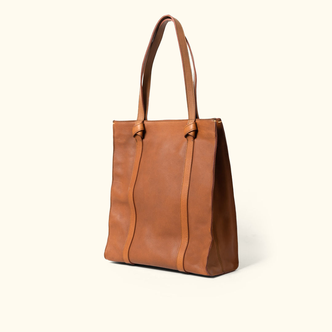 Chelsea Leather Tote | Honey Brown