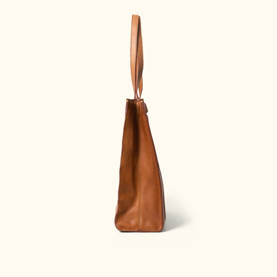 Chelsea Leather Tote | Honey Brown