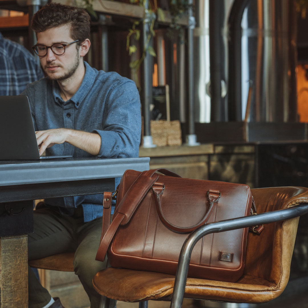 Sleek Leather Briefcase | Elderwood
