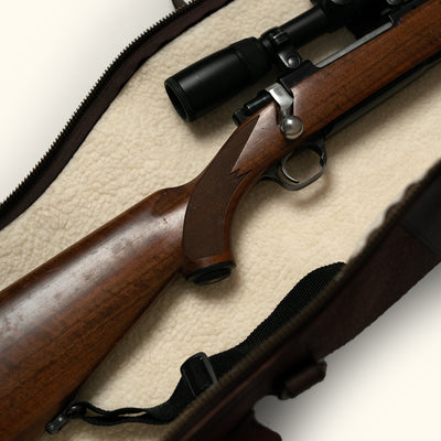 Heritage leather rifle hunting case