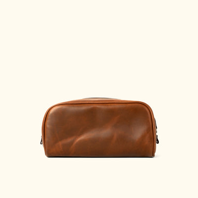 Vintage Leather Dopp Kit | Elderwood back