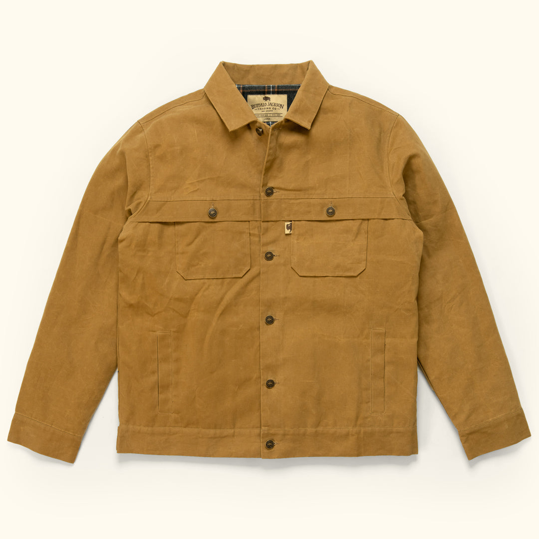 Men's Rugged Waxed Canvas Trucker Jacket