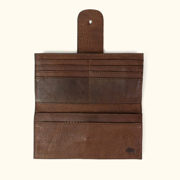 Madison Leather Checkbook Wallet
