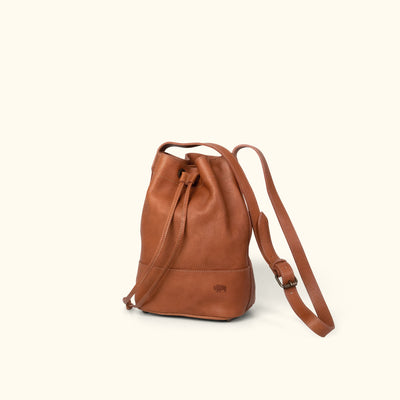 Madison Leather Bucket Bag | Saddle Tan
