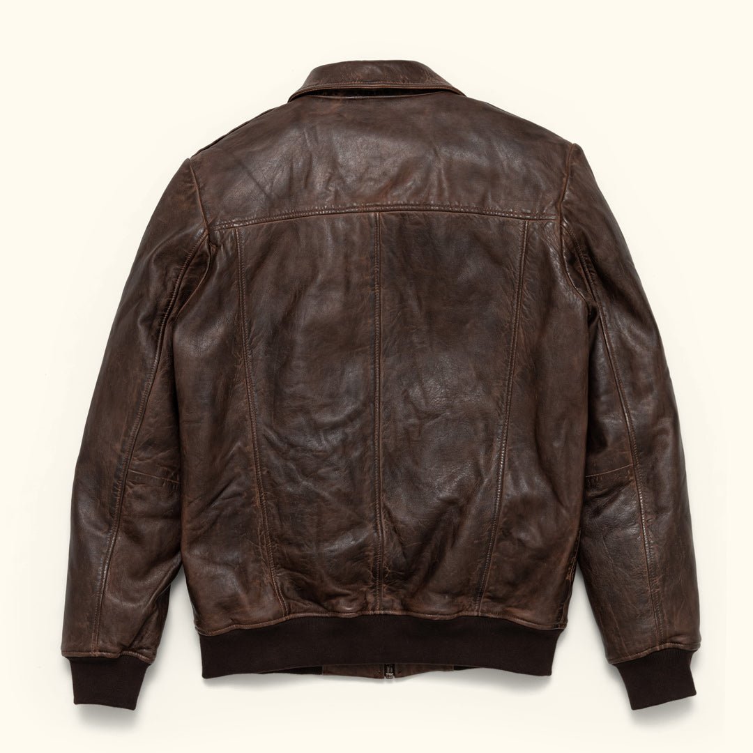 Ranger Leather Bomber Jacket | Distressed Brown