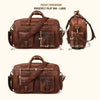 Pocket Sizing for Roosevelt Buffalo Leather Pilot Bag - Large | Dark Oak