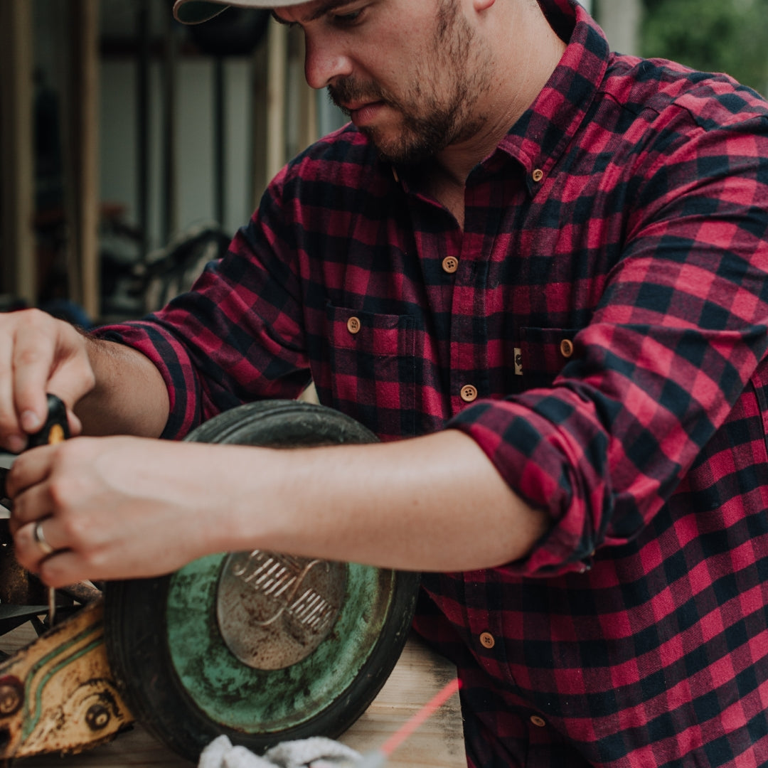 Waxhaw Buffalo Plaid Flannel Shirt | Pipestone