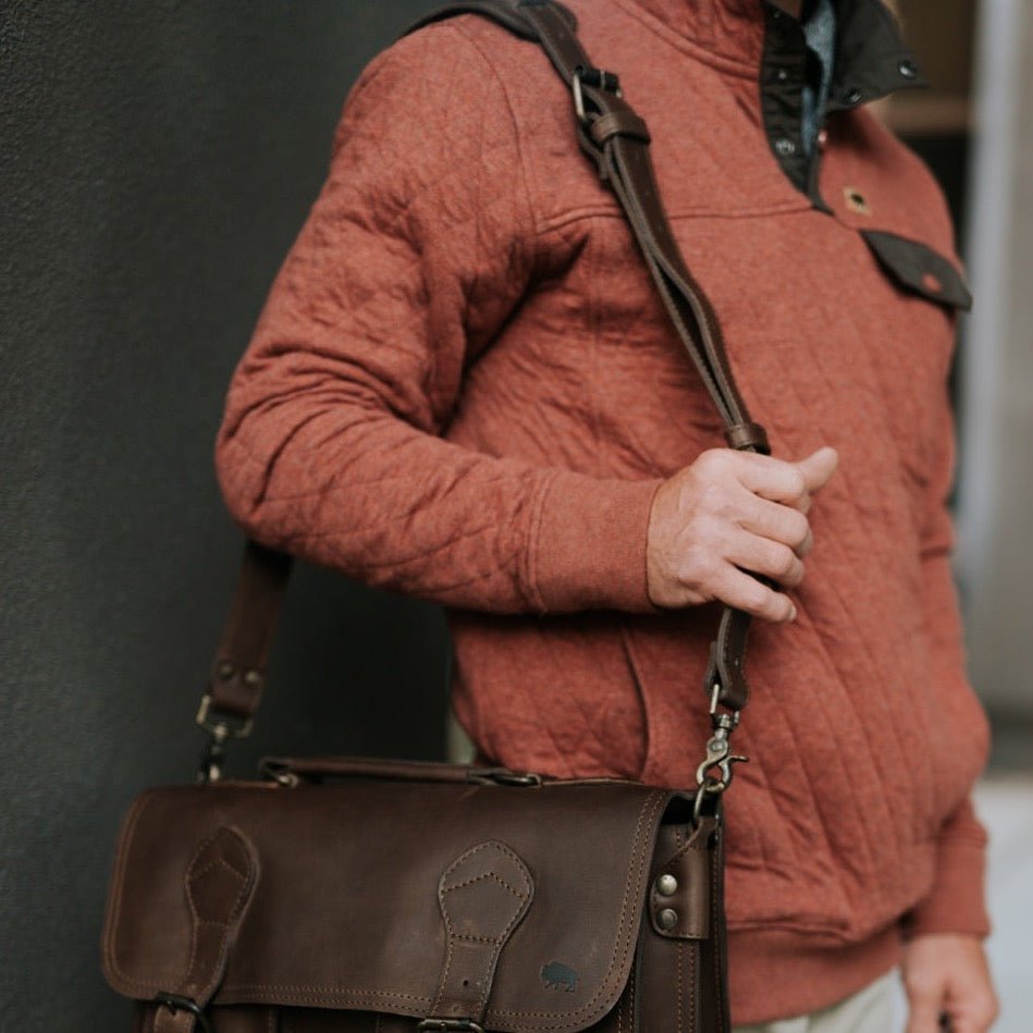 Mens best Quilted Pullover | Rust