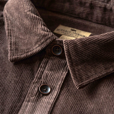 Bradford Corduroy Shirt Jac - Brown