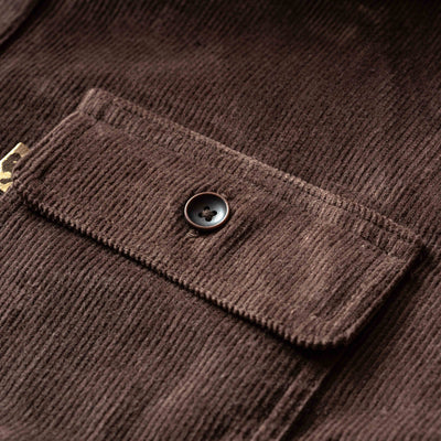 Bradford Corduroy Shirt Jac - Brown