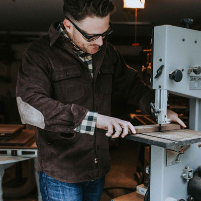 Bradford Corduroy Shirt Jac - Brown