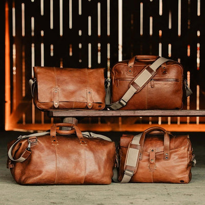 Walker leather pilot bag for men buffalo jackson