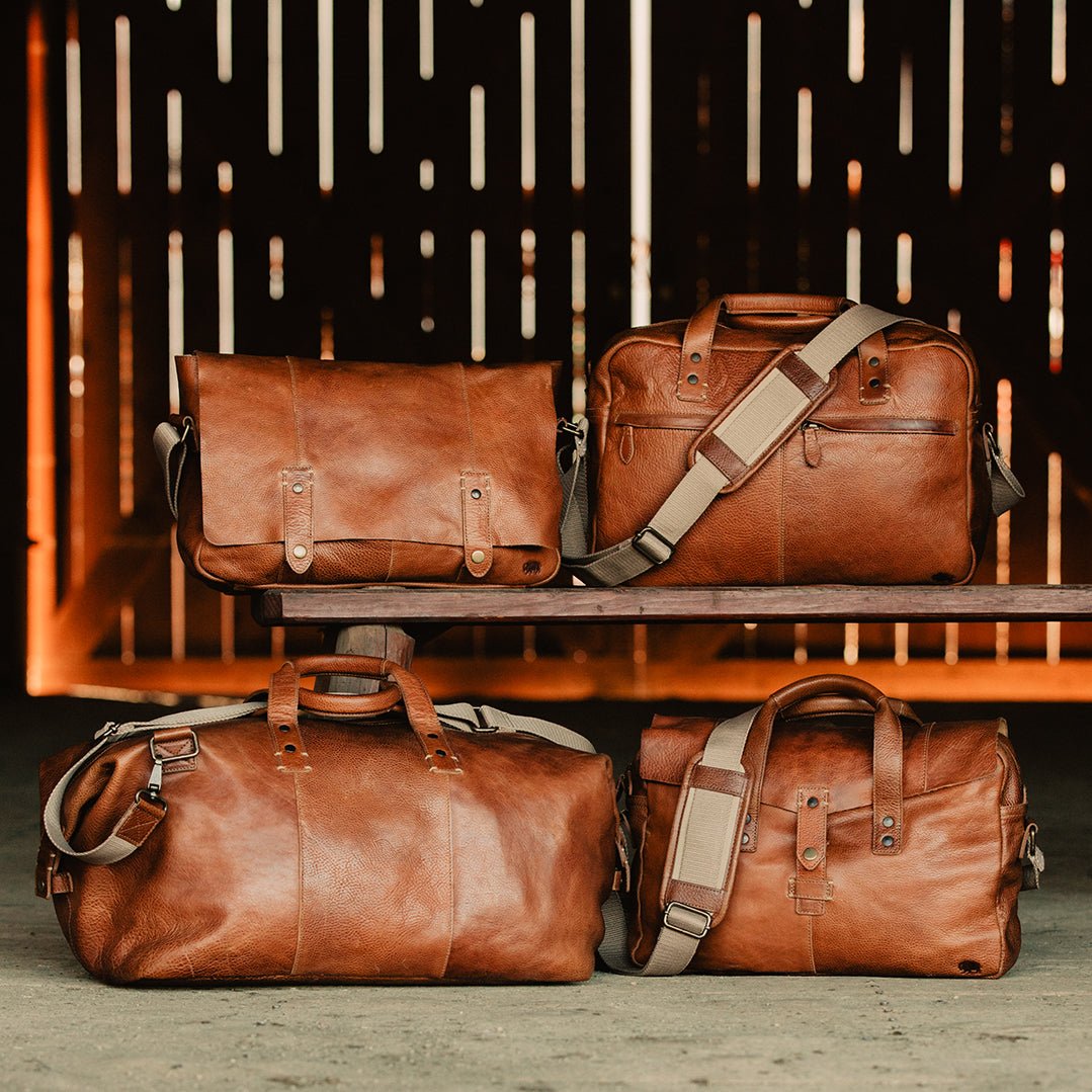 Walker leather mens weekend bag buffalo jackson