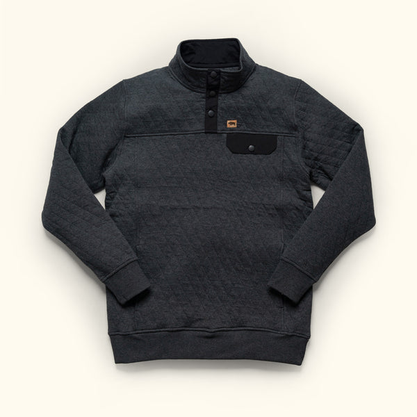 Buffalo Jackson Trading Co. Cannon Quilted Pullover | Charcoal - M