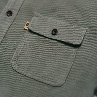 Bradford Corduroy Shirt Jac | Sage