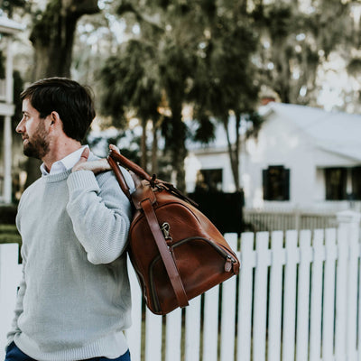 Rugged Leather Duffle | Elderwood