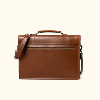 Modern Leather Messenger Bag | Elderwood back