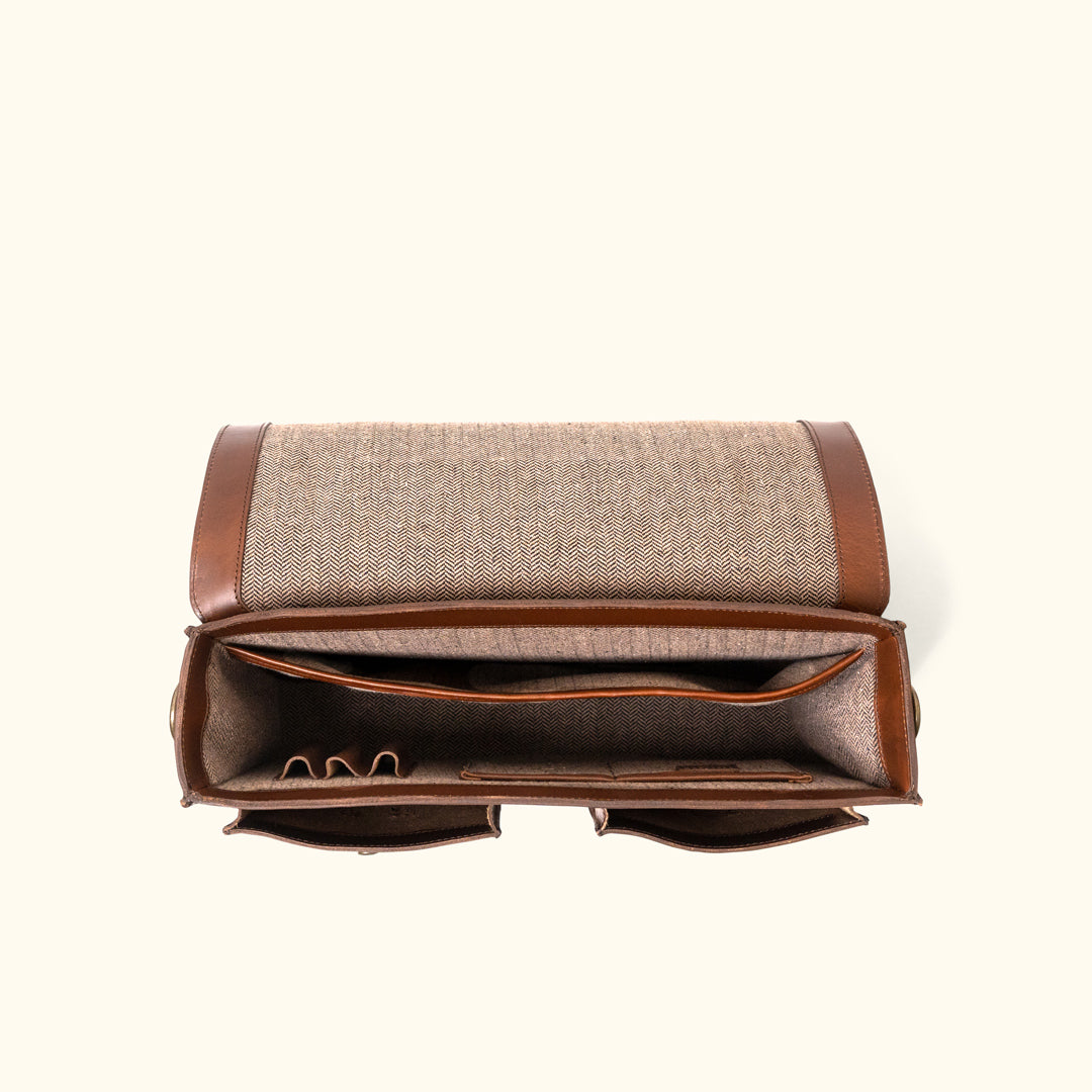 Modern Leather Messenger Bag | Elderwood Interior