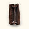Madison Leather Wristlet Wallet | Dark Hazelnut