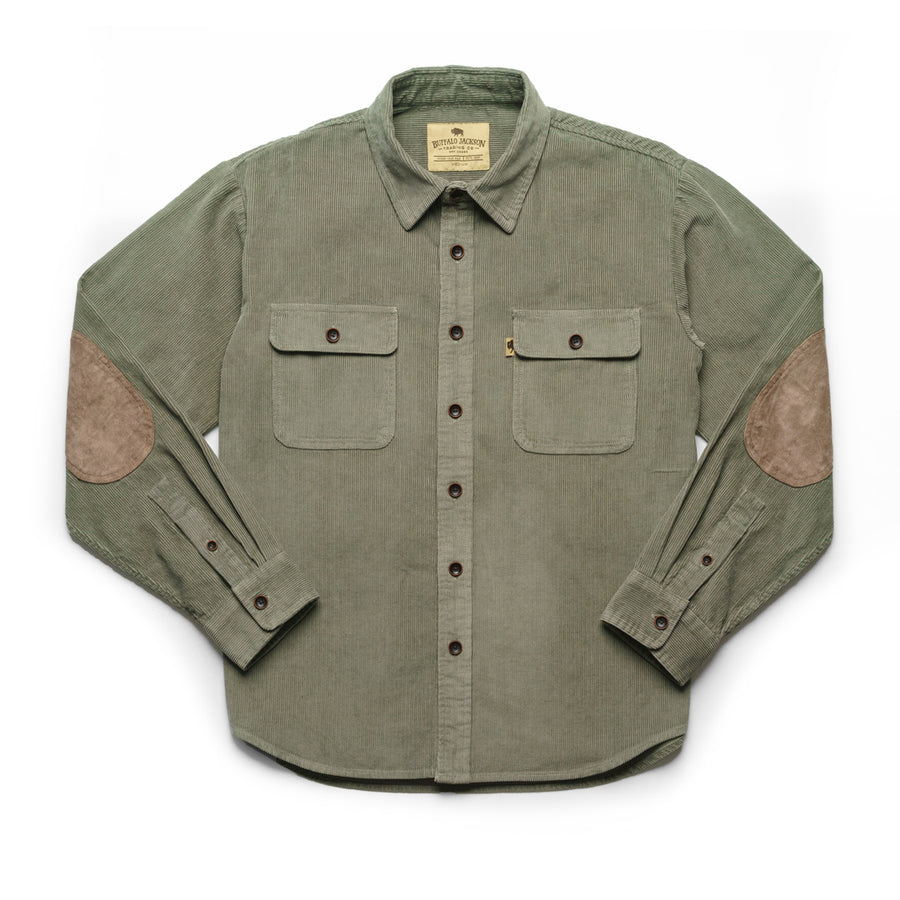 Bradford Corduroy Shirt Jac | Green