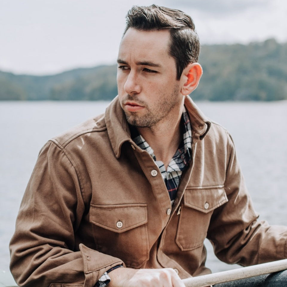 Gunner Cotton Twill Shirt Jac - Fox Den Brown