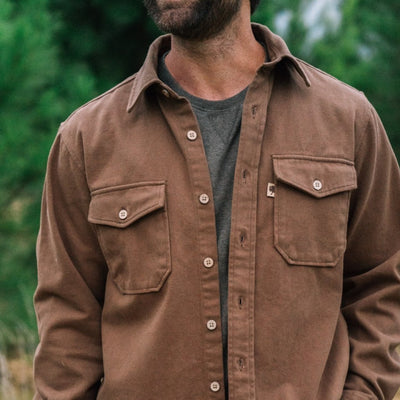 Gunner Cotton Twill Shirt Jac - Fox Den Brown hover