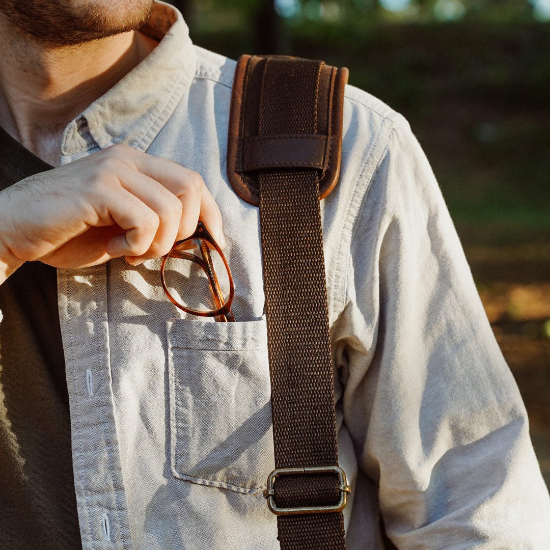 Classic Leather Messenger Bag | Vintage Oak