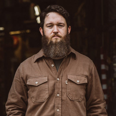 Gunner Cotton Twill Shirt Jac - Fox Den Brown