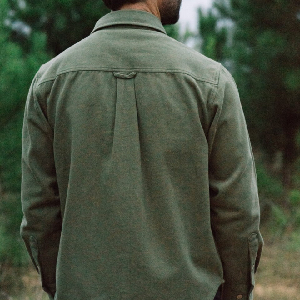 Gunner Cotton Twill Shirt Jac - Sage Brush Green