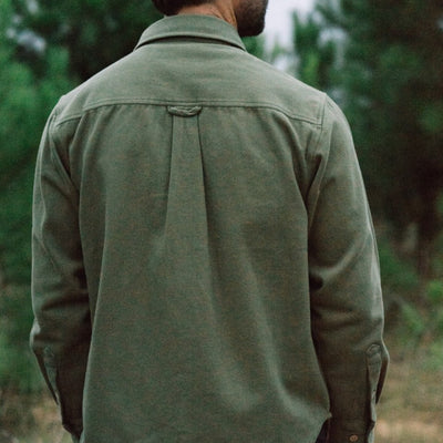 Gunner Cotton Twill Shirt Jac - Sage Brush Green