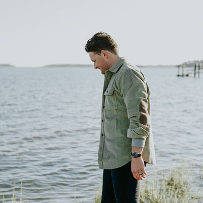 Bradford Corduroy Shirt Jac | Green