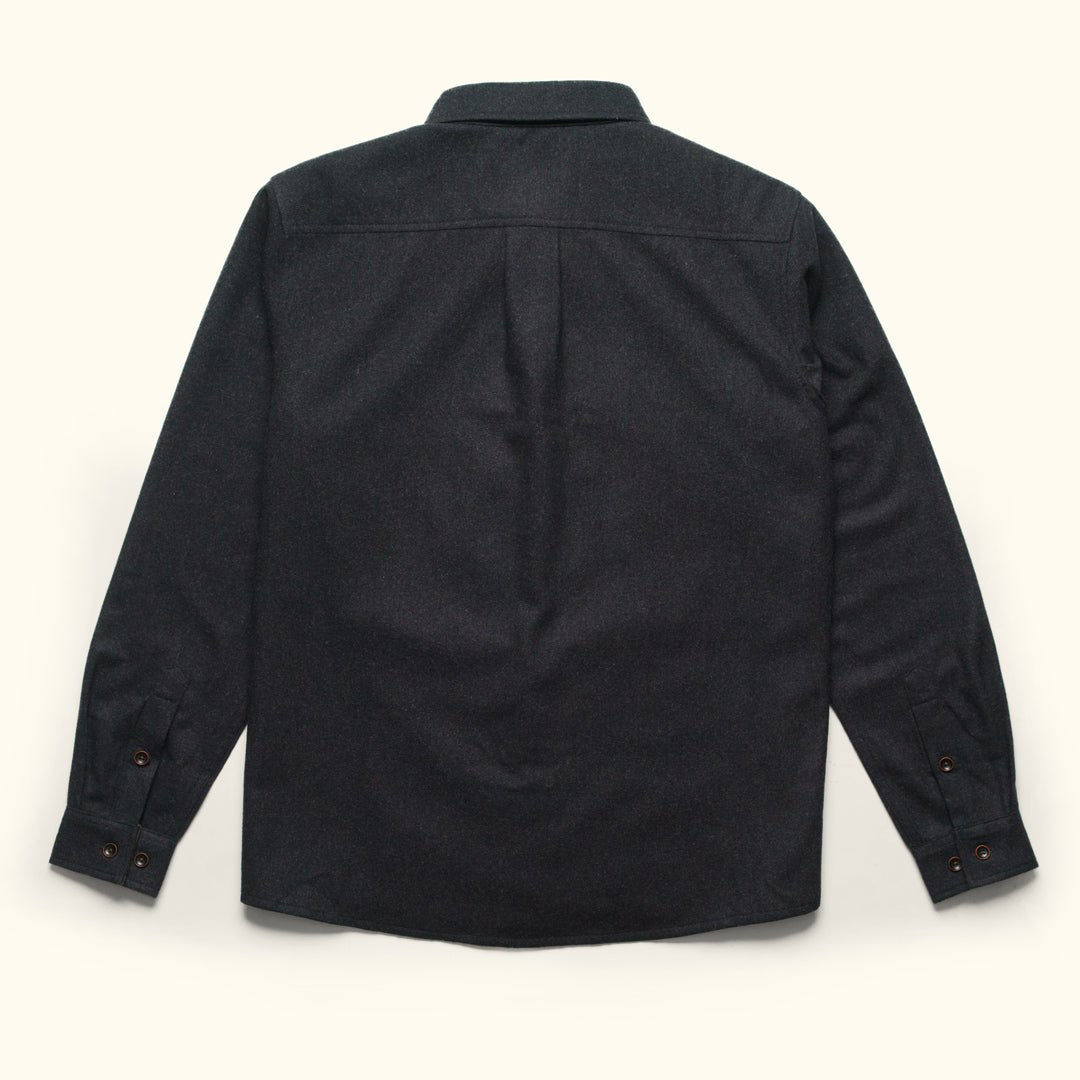 Mens classic wool blend flannel shirt