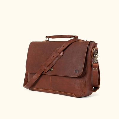 Bison Leather Messenger Bag