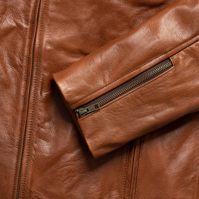 Mens Classic Moto Leather Jacket