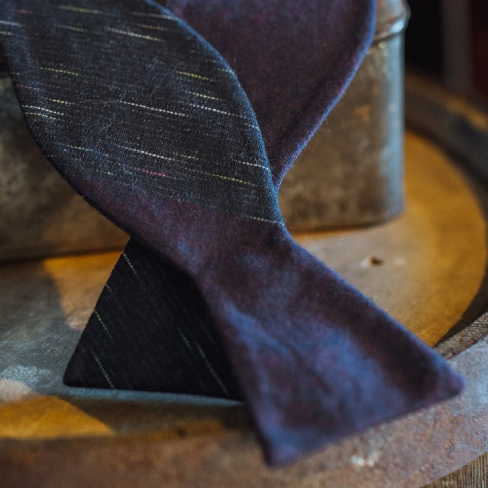 Vintage Stripe Cotton Bow Tie