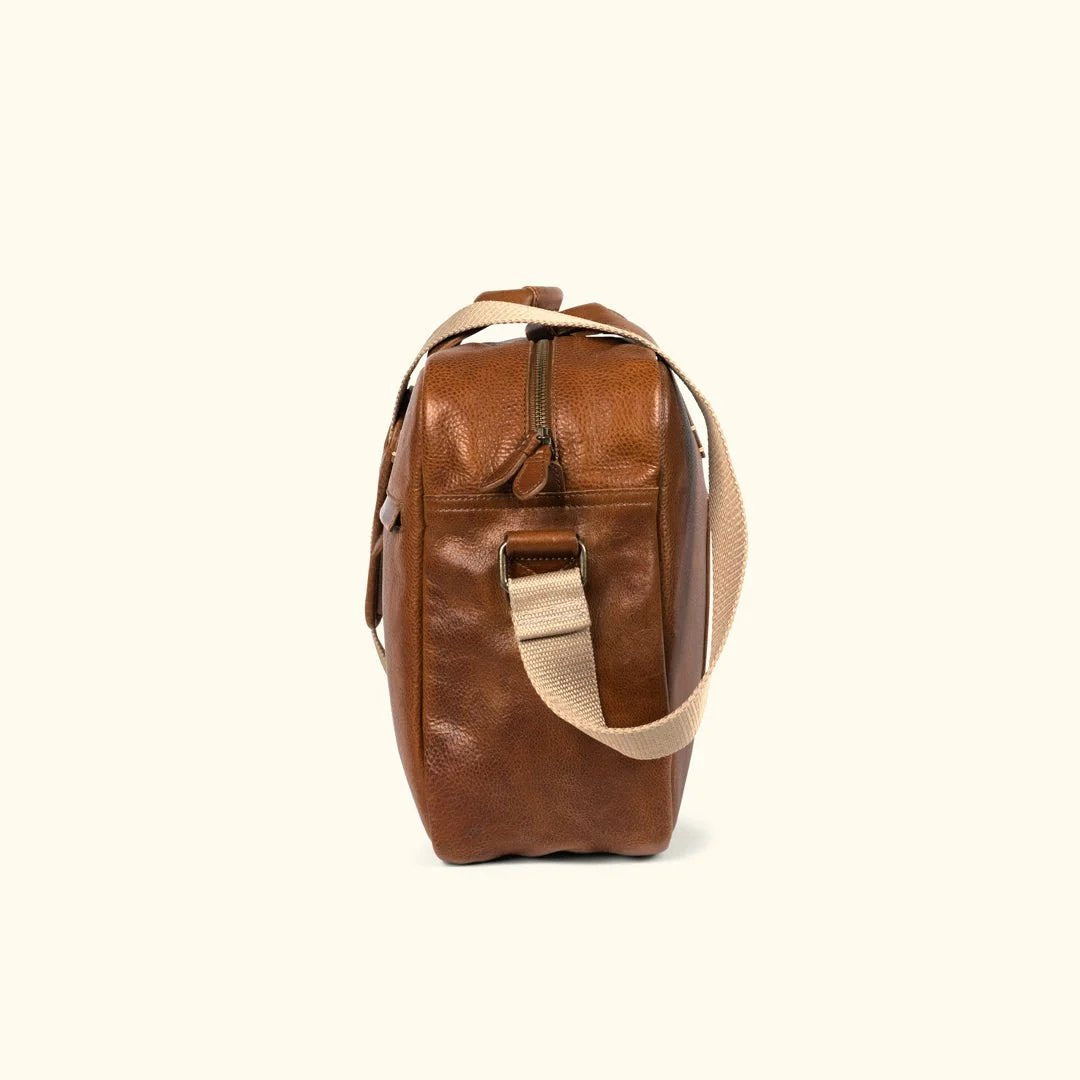Walker leather pilot bag for men buffalo jackson