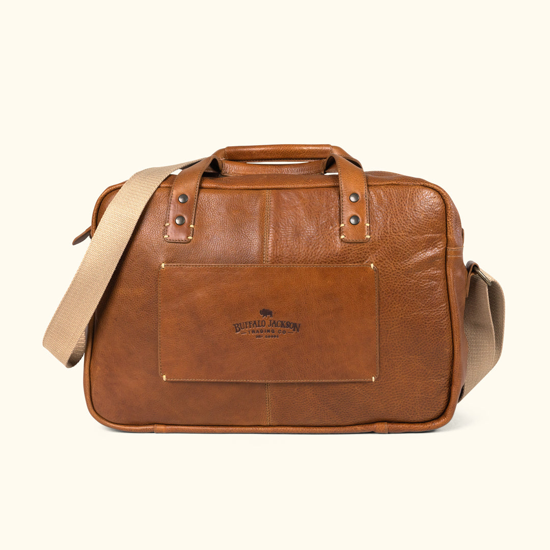 Walker leather pilot bag for men buffalo jackson