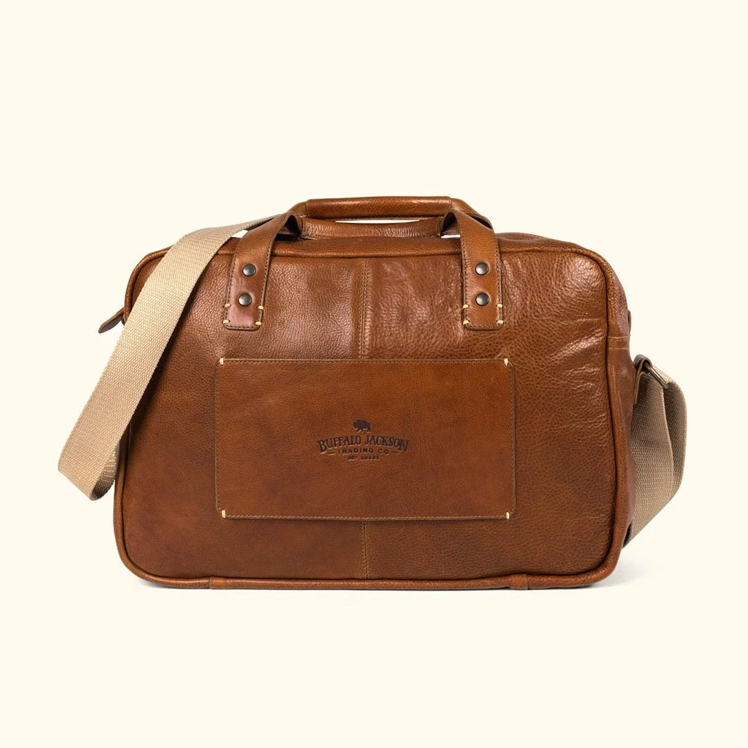 Walker leather pilot bag for men buffalo jackson