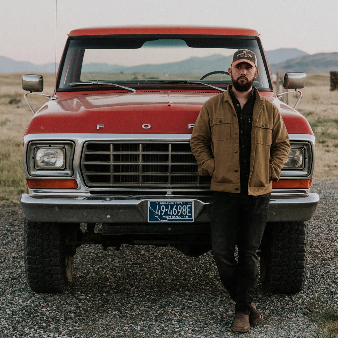 Rugged Waxed Canvas Trucker Jacket laramie