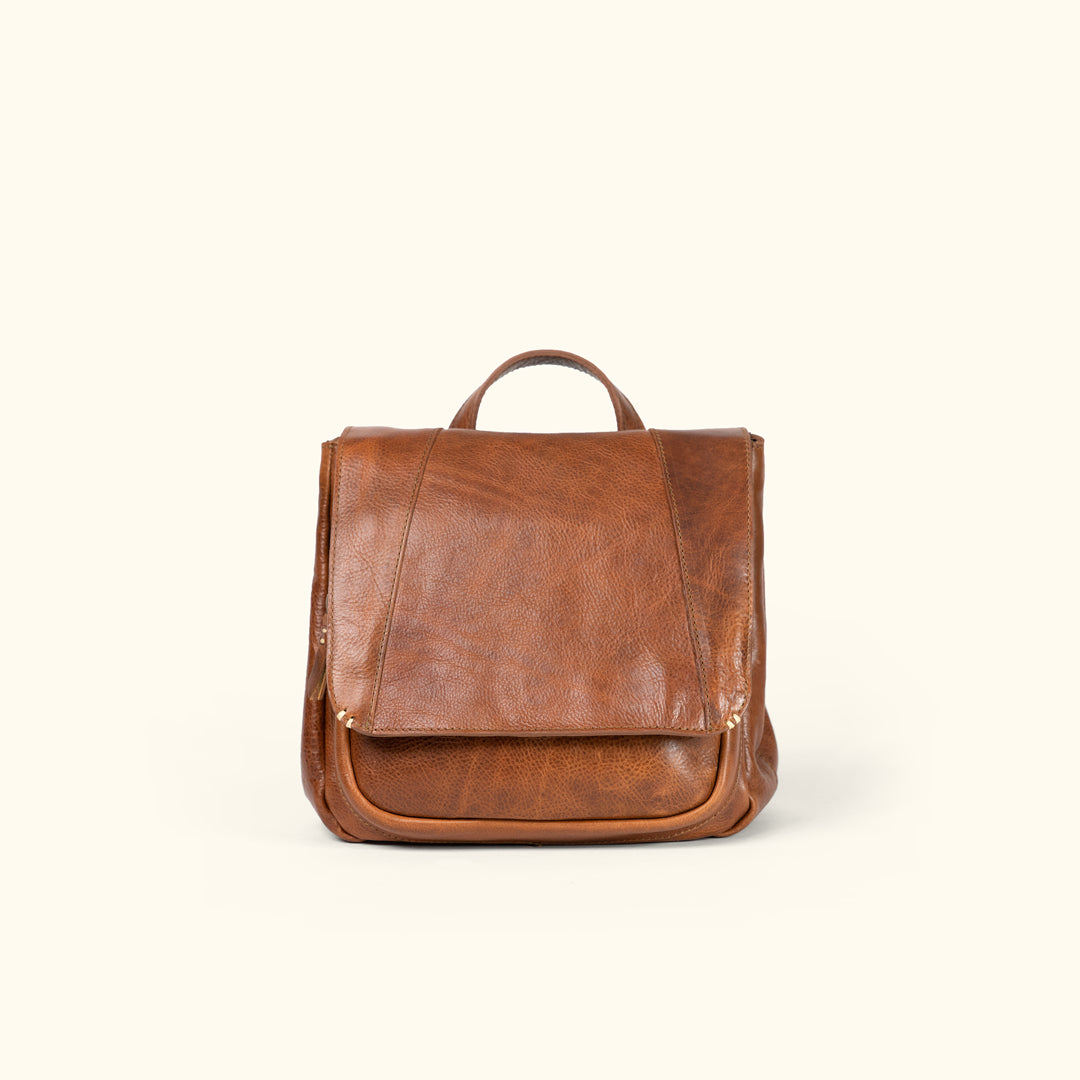 Walker Leather Backpack | Rustic Tan