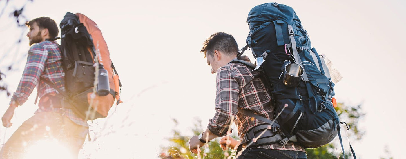 Friends backpacking in the Rockies