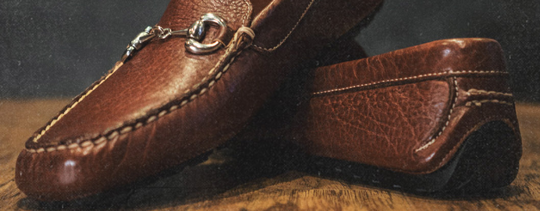 Bison leather driving moccasins online