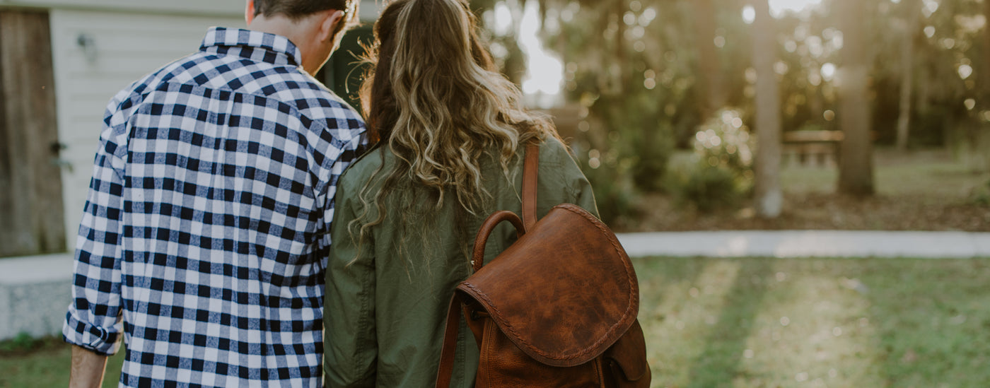 Valentines Day Gift Women's and Mens Leather Bags and Purses