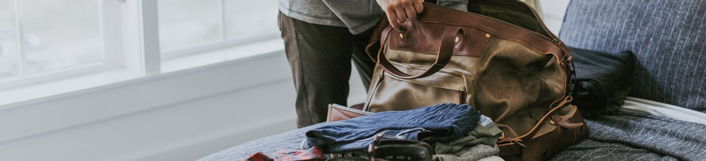 Men's Travel Bags (Leather & Waxed Canvas) | Buffalo Jackson Men's Travel Bags (Leather & Waxed Canvas) | Buffalo Jackson