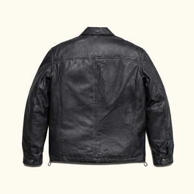 Glenwood Leather Driving Jacket | Vintage Black