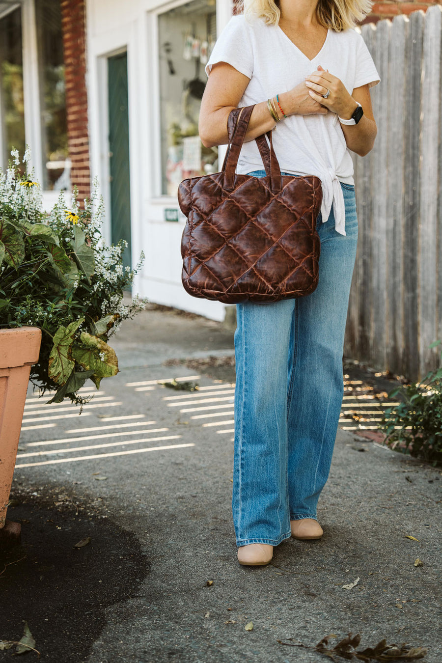 Limited Edition Bridger Leather Tote Small | Vintage Mahogany