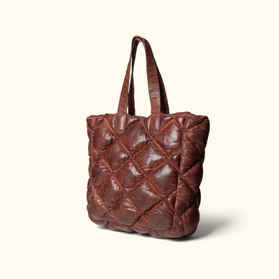 Limited Edition Bridger Leather Tote Large | Vintage Mahogany