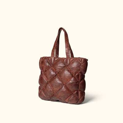 Limited Edition Bridger Leather Tote Small | Vintage Mahogany