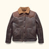 Jackson Shearling Leather Jacket | Brown